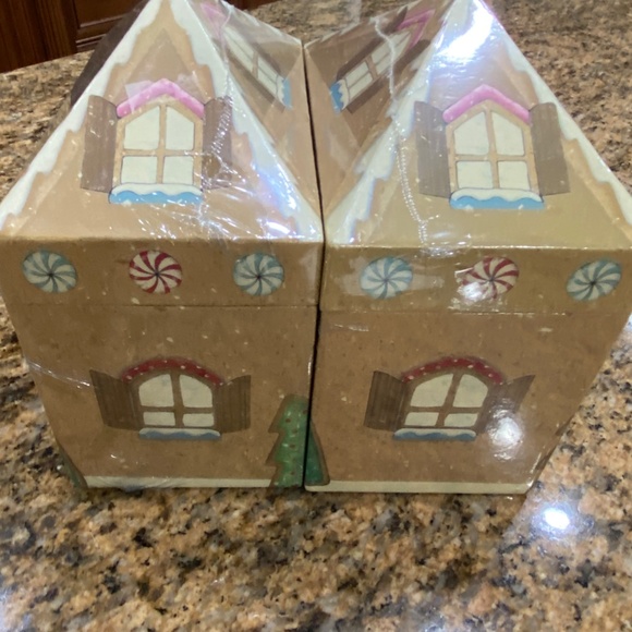 2 Christmas Holiday Recipe Box 6 Index & 48 Blank Recipe Cards Gingerbread House - Picture 5 of 6